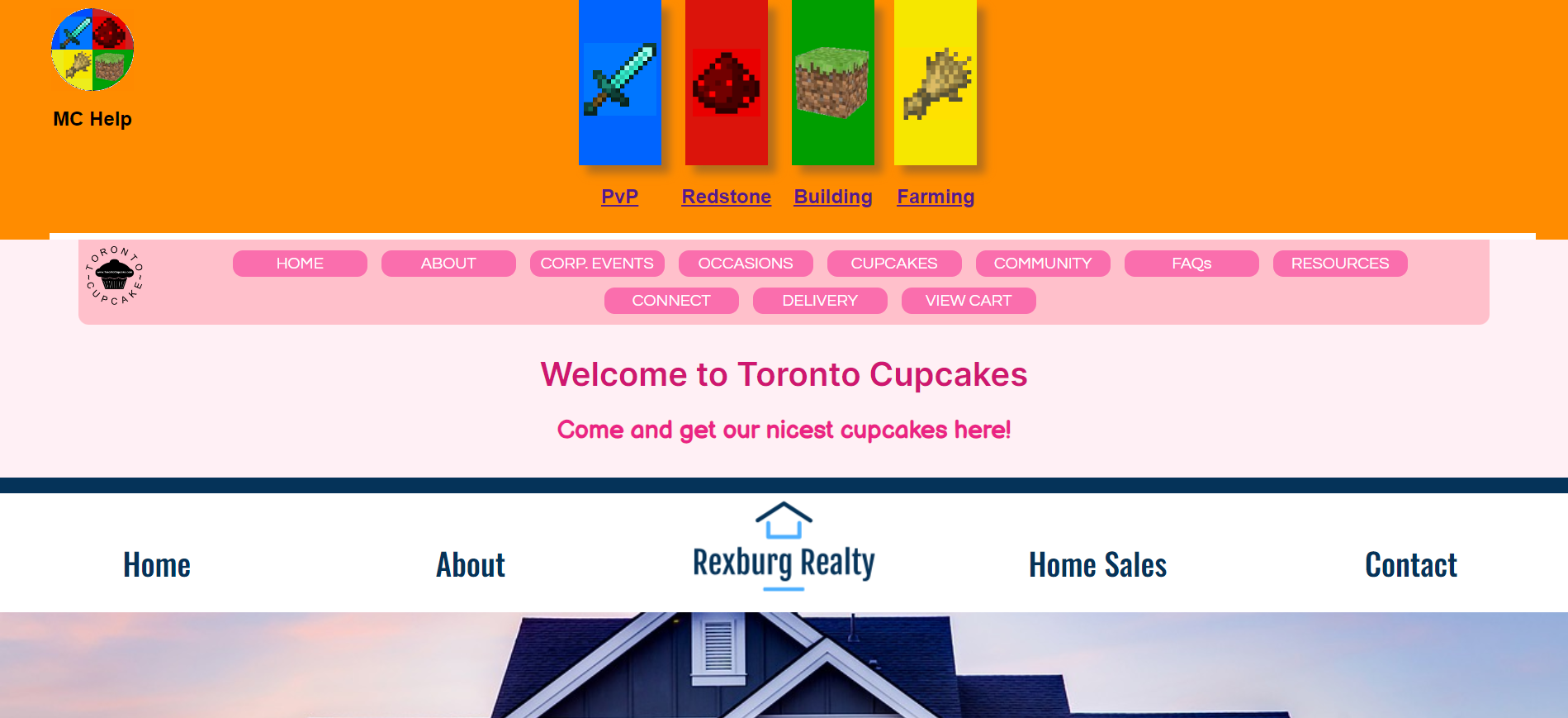 a screenshot of a website's homepage (you're lucky you can't see it)